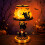 Handcrafted Halloween Painted Lamp_Birthday Gift 7