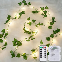 100 LED-slingers met lampjes, werkt op batterijen, 10 meter, Ivy_Verjaardagscadeau