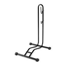 Nikias Support à Vélo Autoportant, Acier Noir, pour Pneus jusqu'à 65mm, Dimensions 41x43x72.5 cm