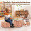 Kinder-Baumstumpfhocker-Set, 3-teilig, Kunstleder 5