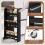 Schmaler Rollwagen mit Ladestation, 4-stufig, Schwarz 5