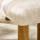 Freya White Boucle Upholstered Low Bench 7