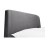 Frida Curved Velvet 150cm King Bed - Grey 5