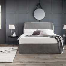 Frida Ottoman Storage 150cm King Bed - Grey