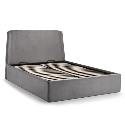 Frida Ottoman Storage 150cm King Bed - Grey 2