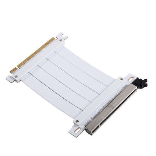 Cabo Riser PCI-e 4.0 X16 para Placa de Vídeo, Blindado, Flexível, com Ângulo de 180 e Extensão para GPU, 10 cm