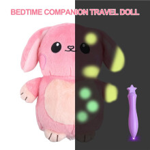Nouvelle Poupée en Peluche Lumineuse pour Bébé, Veilleuse Peinte, Jouet Apaisant pour Enfants, Cadeau de Coucher, Poupée de Accompagnante