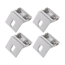 4Pcs Solar Panel Clamp Trapezoidal Roof Mounting Bracket PV Panel Fixing Clip for PV Modules Rail-Free Systems