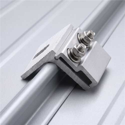 4Pcs Solar Panel Clamp Trapezoidal Roof Mounting Bracket PV Panel Fixing Clip for PV Modules Rail-Free Systems 2