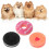 Interactive Squeaky Dog Chew Toy – Durable Rubber Cookie-Shaped Teether for Dental Cleaning 4