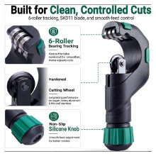 Pipe Cutter, 3/16"-2" OD Copper Tubing Cutter for Metal Pipe Cutting Copper Brass Aluminum and 304 Thin-Wall Stainless