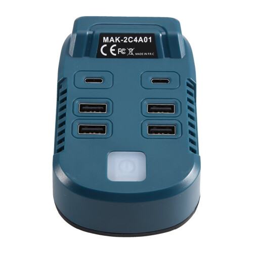 USB Charger for  18V Battery Type-C Input & Output Fast Charging USB-A QC3.0, 5V/3A Output Type-C Battery Adapter 1