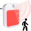 Red Light Night Light with A Plug, Intelligent Night Light, Automatic /Off, Suitable for Bedroom, Kitchen EU Plug 2