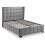 Gatsby 150cm King Bed - Light Grey 5
