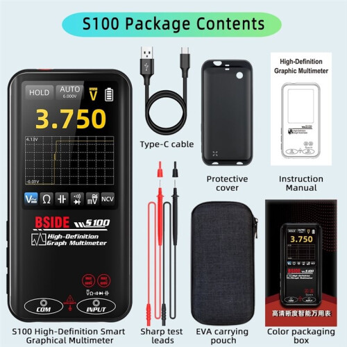 BSIDE Digital Multimeters  Multimeters Graphic Display Multimeters,Automatic Range Selection Voltmeters 1