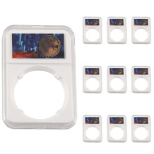 10 Stuks Miniatuur Bitcoin-Verzameldoos, 40 mm Groot, Displaydoos voor Verzamelgeschenkdozen