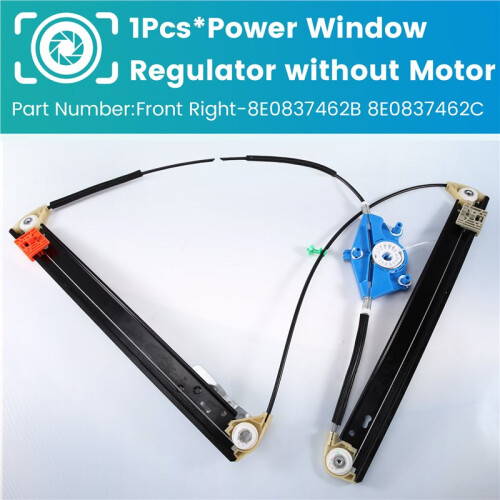 8E0837462B 8E0837462C Front Right Power Window Regulator Without Motor for  A4 B6 B7 2000-2008 1