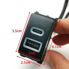 Adaptador de Carregamento QC3.0 com Portas USB Duplas 12V/24V para Sylphy X-Trail Patrol Y62