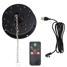Rotating Disco Motor Lights with Remote,18 Leds for 12 16 Inch Mirror Rotator(Notincludedball).
