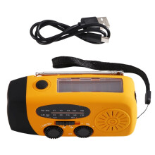 Led Flashlights Hand Crank Dynamo Powered AM/FM/NOAA Solar Radio Emergency Rescue LED Flashlight Emergency Power Supply