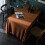 (Orange, 150*220cm) Rectangular tablecloth tablecloth vintage jacquard lace polyester tablecloth -1 piece 2