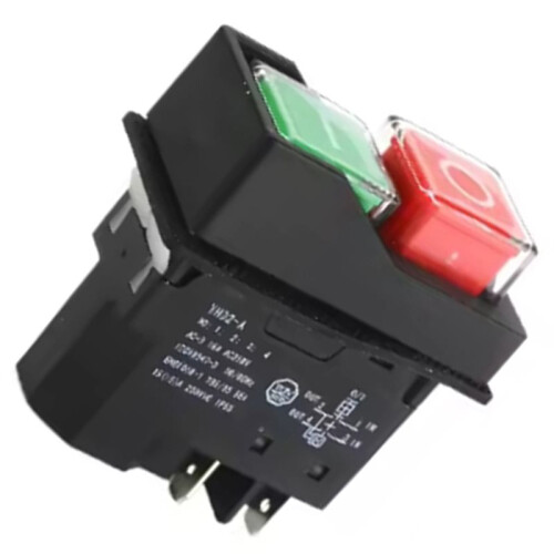 YH02A 250VAC Electromagnetic Push Button Switches  Machine Tool Equipment Waterproof  5pin 2
