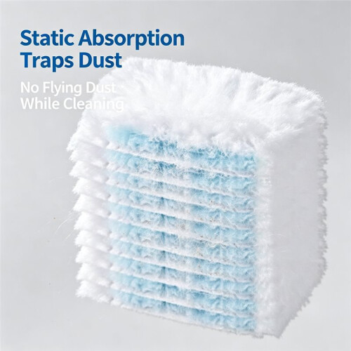 50pcs Electrostatic Dusting Duster, Disposable, Retractable, Dusting and Sweeping Tool, Ceiling Cleaning Wonder 1