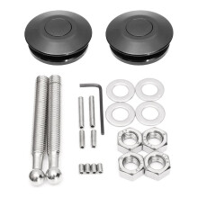 2er Pack Schnellverschluss-Riegel Universelle 62mm Durchmesser Aluminiumlegierung Druckknopf Haubenstifte Schloss Clip Set für Auto