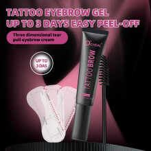 (15ml, dark brown) OCHEAL Peel Off Eyebrow Tint Peelable Eyebrow Gel Long Lasting Waterproof Sweatproof Easy Apply