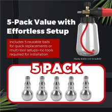 Universal Stainless Steel Foam Cannon Straw ,Weighted Fit for 5.9mm & 7.6mm Foam Cannons Straw 5pcs