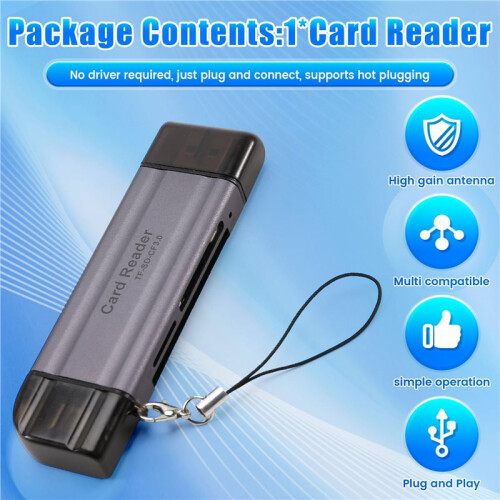 USB3.0 TF//CF Memory Card Reader Type-C/Micro USB Adapter High Speed Cardreader for PC Laptop Smartphone 1