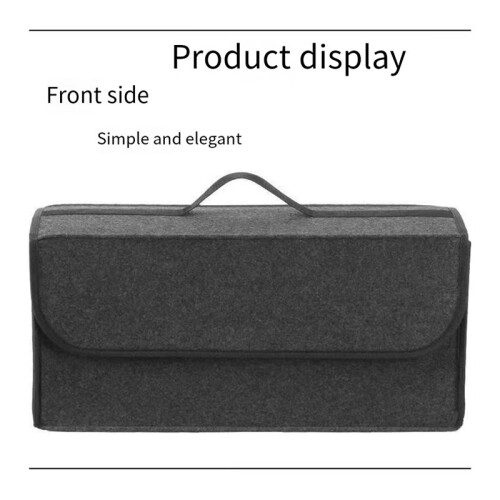 Car Trunk Organizer Folding Storage Bag Auto Rear  Back Pouch Cargo Storage Box Foldable Car Boot Tidy 2