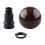 Car Gear Shift Knob Round  Style Universal Fit for Manual and Automatic Transmissions Walnut Finish 4