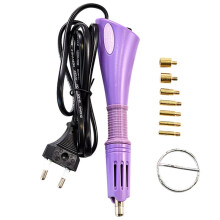 Hot Melt Rhinestone Setting Tool, DIY Setting Pen, with Multiple Soldering Iron Tips, for Clothing and Bag Decoration EU Plug