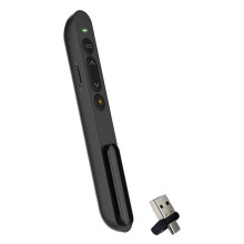 Rechargeble Wireless Presenter 2.4G USB Typec 2 in 1 Control Presentation PPT Clicker for Keynote Laptop Remote Control