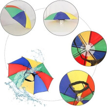 Foldable Umbrella Hat Cap Headwear for Fishing Hiking Beach Camping Hats Outdoor Fits Women Men Adults