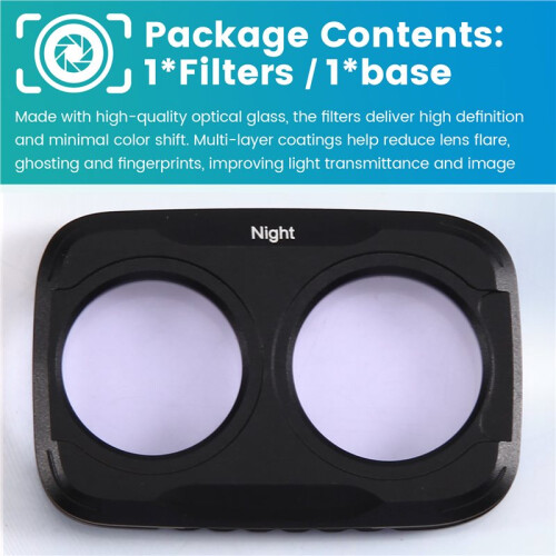 For  Osmo Pocket 4pro Anti-Light Pollution Filter Kit Filters Protector Accessories 1