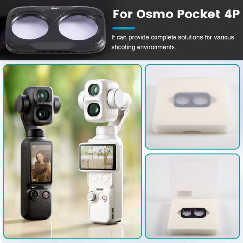 For  Osmo Pocket 4pro Anti-Light Pollution Filter Kit Filters Protector Accessories 2