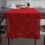 (Red, 33*240cm) Macrame Style Table Runner with Short Tassels Rustic Table Runner Bohemian Fabric Home Decor-1pcs 1