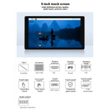5 Inch LCD 720x1280 Capacitive TouchScreen Display for Raspberry Pi -Compatible PC Secondary Monitor for Jetson