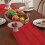 (Red, 33*200cm) Macrame Style Table Runner with Short Tassels Rustic Table Runner Bohemian Fabric Home Decor-1pcs 2