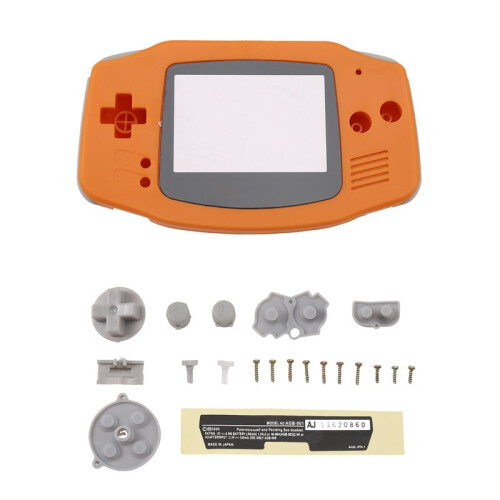 For Game Boy  Full Housing Shell Kit DIY Casing Clear Replacement Shell Full Housing Cover with Buttons B