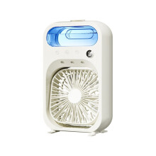 USB Air-Cooling Humidifying Mist Fan Portable USB Misting  Desktop Fan with Ice Water Tank for Offices Outdoor A