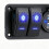 Car  Panel 2+1 Gang Light Toggle Control Digital Voltmeter Dual USB Chargers  Outlet Combination 4