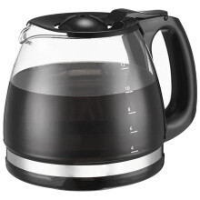 12-Kops Koffiekan Vervanging voor Black en Decker Koffiemaker, Glazen Koffiepot Model CM1160B/W, CM1060B/W, CM1050B/W