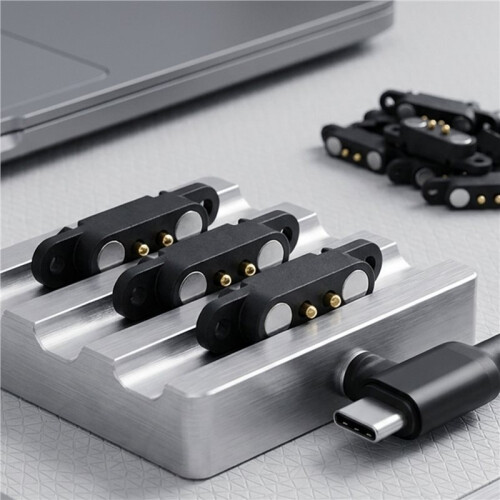 2Pin Magnetic Spring-Loaded Pogo Pin Connectors Precision-Engineered for Wireless Charger Testing & DIY Electronics 2