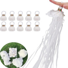 30pcs white hand-thrown ribbons to enhance the atmosphere. Hand-thrown ribbons are suitable for weddings, birthday parties and celebrations