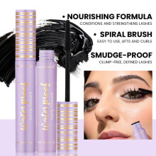 (6g/0.21oz) MAYCHEER Mascara Waterproof Smudge Proof Long Lasting Volumizing Lengthening Curling Tube Mascara TK