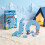 (blue) Penguin Stack Ice Blocks Tabletop Game, Family Fun interactive Multiplayer Balance Challenge Stacking Toy for Kids 1