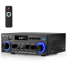 Stereo Audio Hifi Amplifier, 800W Bluetooth Amplifier 5.0, 2 Channels 12V/230V,